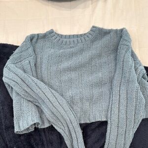Cozy Knit Sweater in Soft Blue